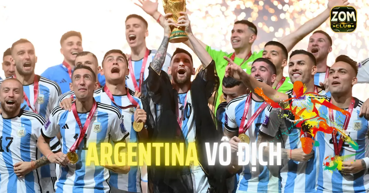 Đội tuyển Argentina là đội vô địch trong trận chung kết World Cup 2022 vừa rồi