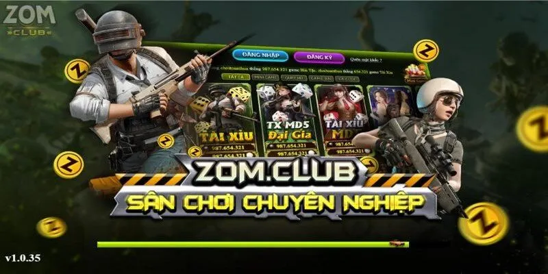 Zom club là một cổng game bài đổi thưởng trực tuyến